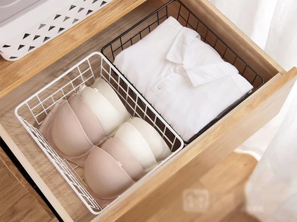 Kovový drôtený kôš do podkrovia kovový organizér do kuchyne na ovocie biely veľký