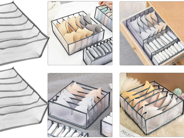 Alsónemű szervező melltartó fiókos szekrény 6 rekeszes