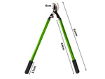 Hand pruner for shrub branches long anvil pruner