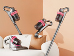 Upright hoover bagless handheld 2in1 100w 4 hepa nozzles