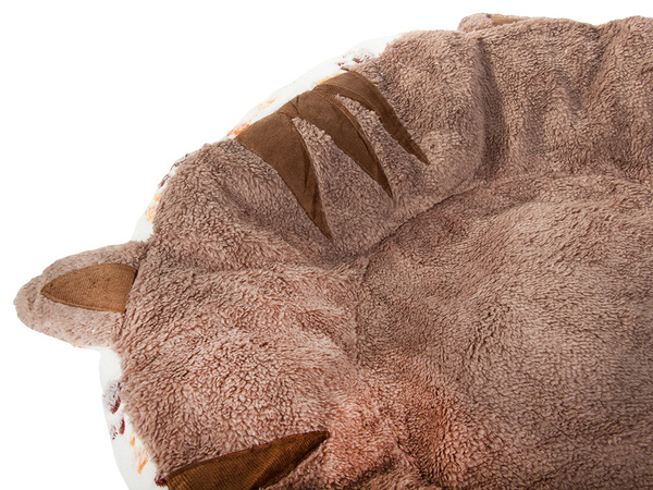 Pūkaina suņu gulta kaķu gulta mīksta 60cm