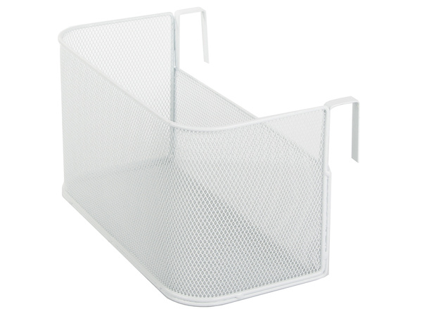 Basket metal rail-mounted organiser hanging basket kitchen shelf