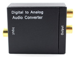 Convertor optic toslink spdif la 2x cinch rca