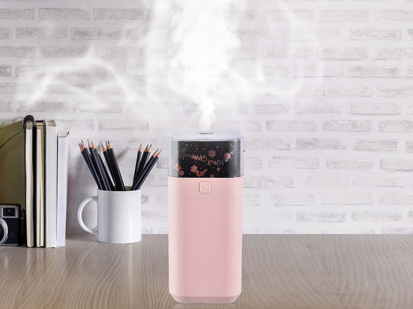 Umidificator stea proiector lumina de noapte