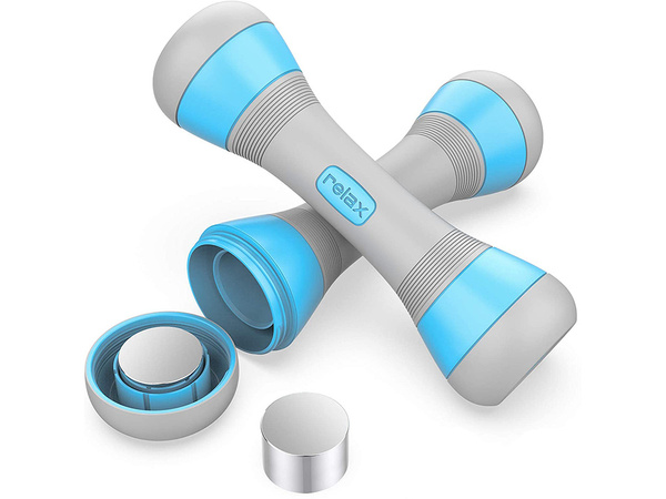 Fitness dumbbells adjustable 2 x 2 kg set of 2 pieces adjustable weight