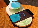 Rgb moonlight with induction charger 10w led usb speaker bluetooth