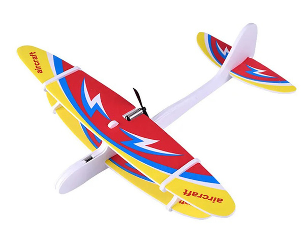 Avion en polystyrène mousse volante planeur led usb moteur fléchette