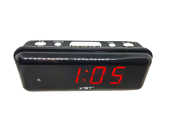 Alarm clock electronic mains led 24h alarm