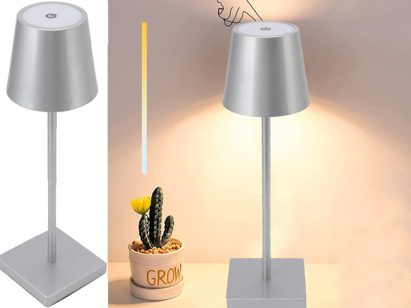 Lampe de nuit de table lampe tactile à 3 niveaux sans fil usb