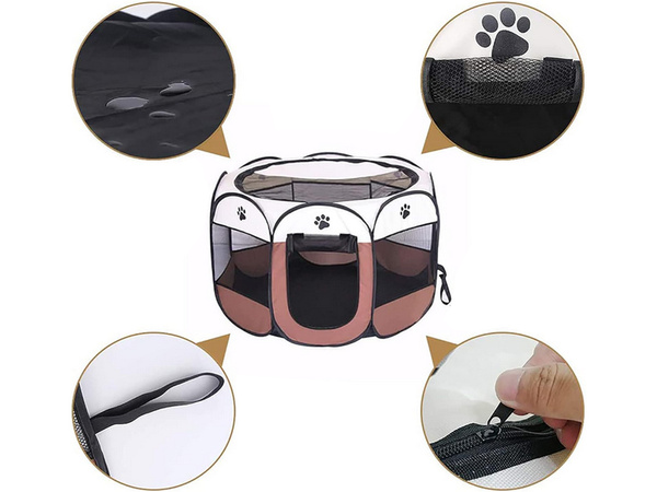 Corral plegable para perros cama para gatos jaula grande perrera ligera