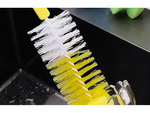 Bottle brush glass washer wire brush