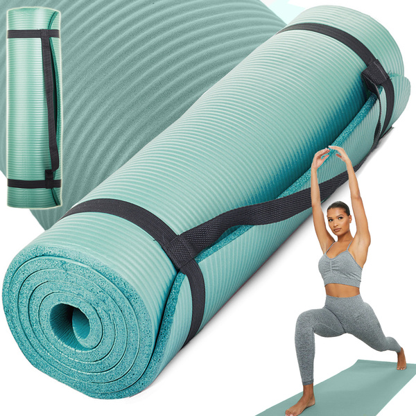 Joga pilates fitness exercise mat anti-slip thick areobic 180x60
