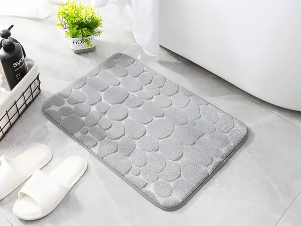 Kúpeľňová rohožka mäkká absorpčná protišmyková veľká 80x50 na sprchovanie