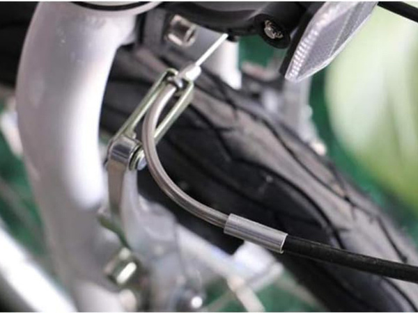 90-stupňová rúrka pre brzdy bicykla v-brake sada s gumičkami