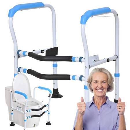 Nastavitelné madlo na wc stabilní pro seniory