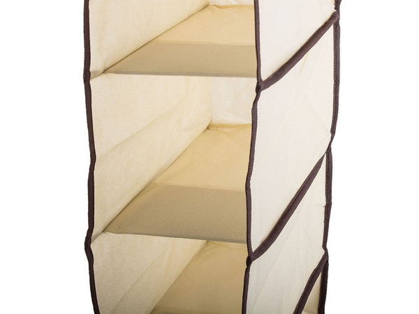 Wardrobe organiser hanging shelf with 5 shelves 70 cm