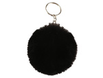 Key ring pendant bag pompon fur tinsel for handbags