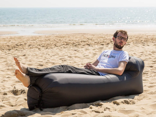 Canapé gonflable lit lazy bag chaise de plage pneumatique matelas inclinable