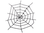 Sztuczna duża pajęczyna czarna halloween dekoracja