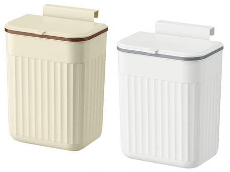 Kitchen waste bin for the bathroom room hanging free-standing lid