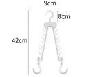 Wardrobe hanger folding multifunctional clothes organiser 16 spaces