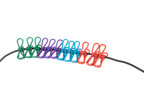 Rugalmas mosodai zsinór 12 klipek mosodai klipek turista