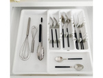 Cutlery drawer insert pull-out organiser