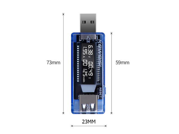 Voltmeeter usb ampermeetri pinge tester