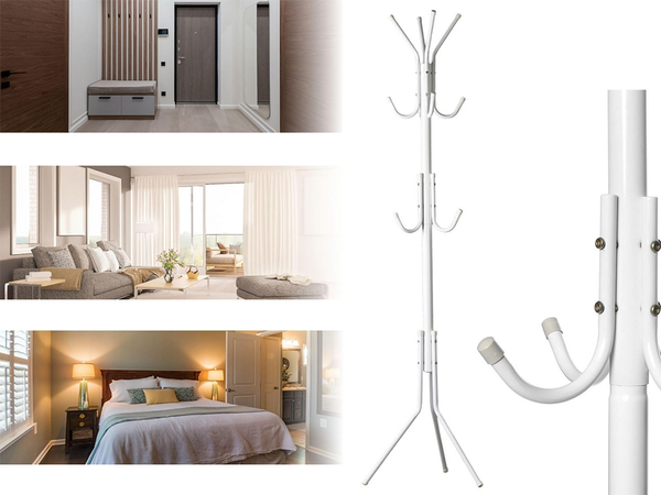 Ruhatartó állvány felsőruházat kabátok padló kampó karok