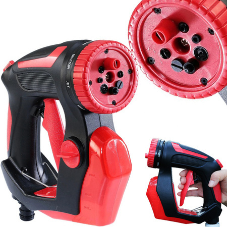 Pistola de lavado de coches tanque espumador bajo manguera 8 modos