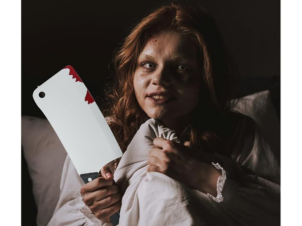 Krvavý sekáčik pre vraha vraha psychopata kostým halloween nôž