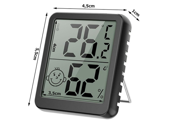 Digital thermometer mini weather station room hygrometer battery magnet