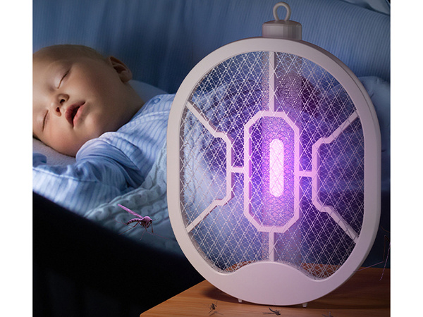 Elektryczna łapka na muchy komary owady uv składana lampa owadobójcza