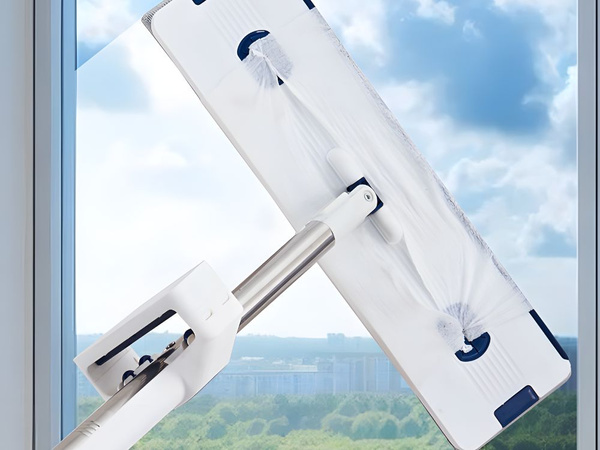 Lame mikrokiudne mop koos kokkupandava ämbri ja põrandapuhastusvahendiga