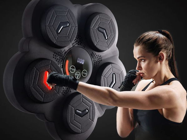 Boxing shield trainer music bluetooth usb c + boxing gloves