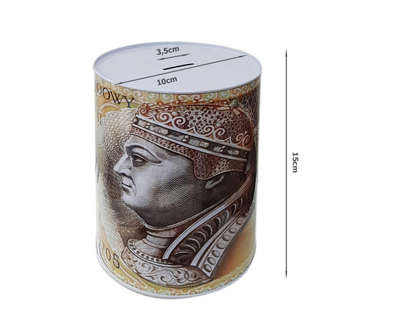 Metal money box can xl large