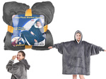 Ciepła bluza koc oversize xxl 2w1 gruba futrzak