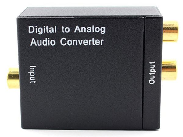 Optinis toslink spdif į 2x cinch rca keitiklį