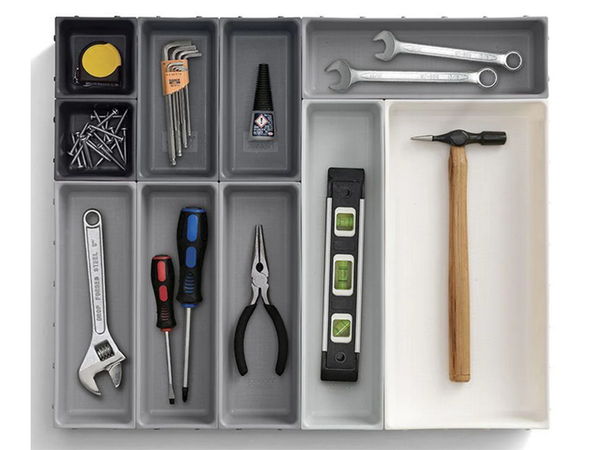 Kitchen organiser for cutlery drawer container