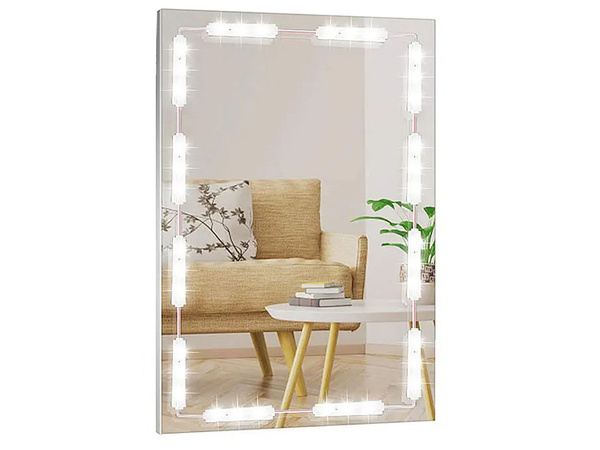 Led tualetes galds spogulis gaismas grims komplekts 10 gab usb 3 gaismas krāsas