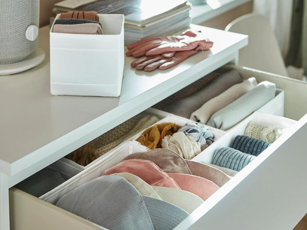 Organizador sujetador ropa interior calcetines ropa cajon armario blanco