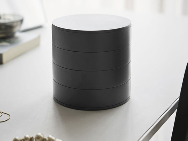 Jewellery box organiser round pull-out box