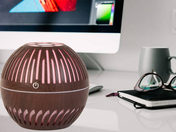 Levegő párásító aromaterápiás diffúzor led éjszakai fény rgb