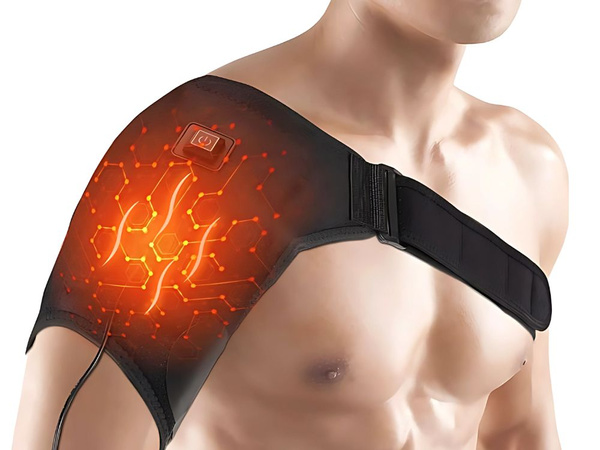 Shoulder brace with heating 3 heating modes usb