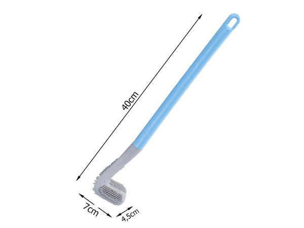 Escobilla de silicona gancho higiénico para inodoro