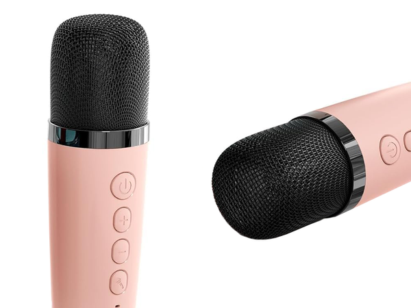 Karaoke set 2x bezdrátový mikrofon přenosný bluetooth reproduktor rgb
