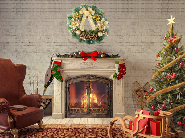 Kalėdų dekoracijos girlianda durų dekoracijos sienų dekoracijos kalėdinės dekoracijos