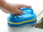 Escobilla esponja de limpieza con asa baño cocina universal