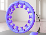 Súlyozott hula hoop fogyáskészülék állítható masszázs kerék