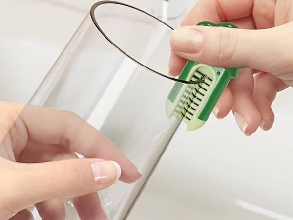 Bürste schwamm zum waschen von flaschen gläsern gläsern lange waschmaschine mit schwamm